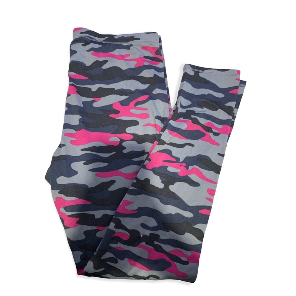 Pink & Gray Camo Leggings